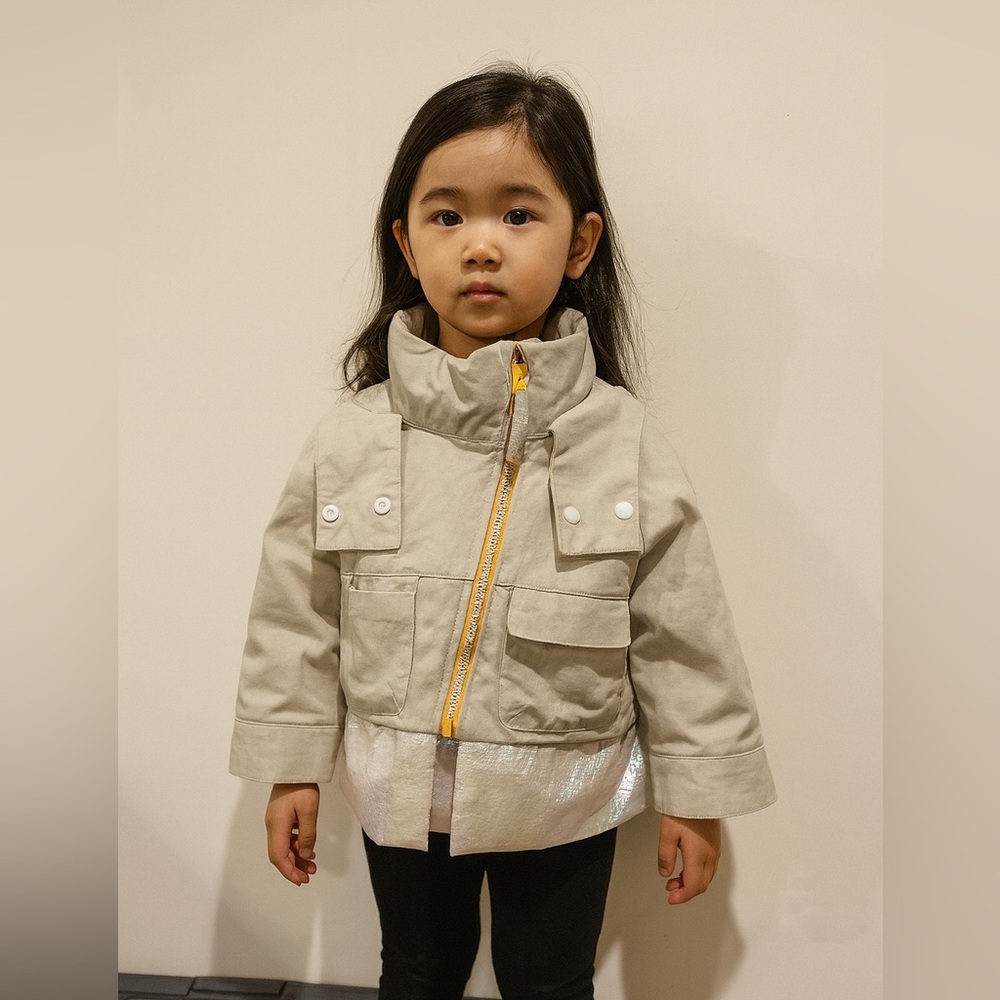 • Tia Cibani • Girls Zip Up Jacket Cream / Tan
12 Months